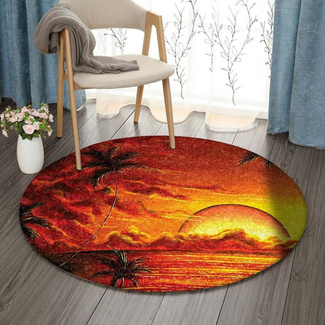 Sunset Round Carpet