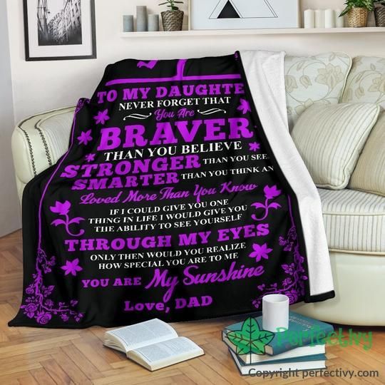 Sunshine Daughter Sherpa Fleece Blanket