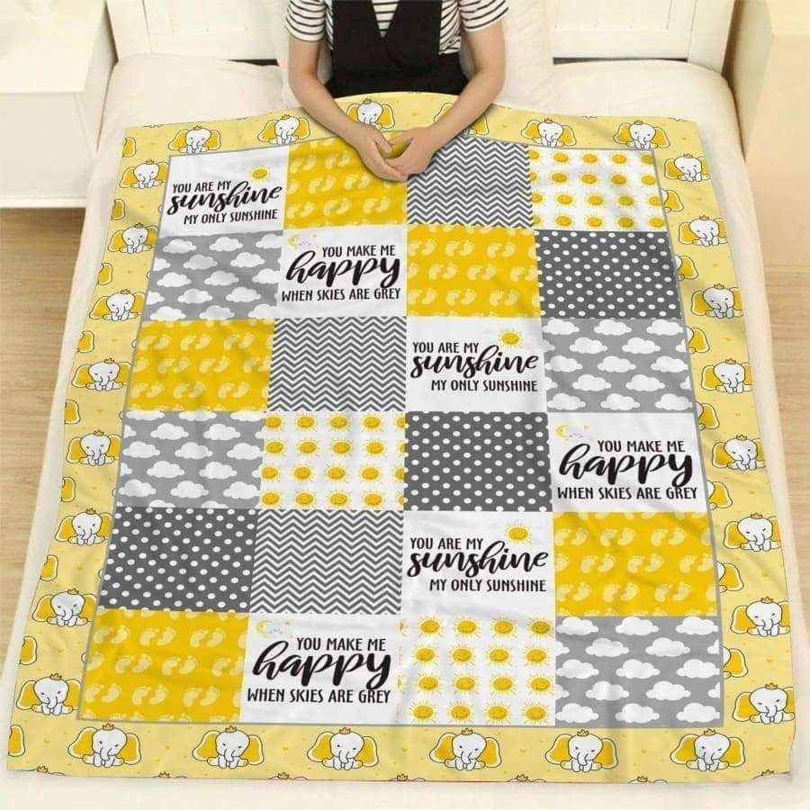 Sunshine Sherpa Fleece Blanket