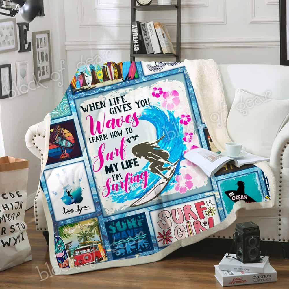 Surf For Life Fleece Blanket