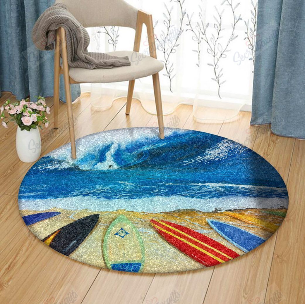 Surfboard Round Carpet