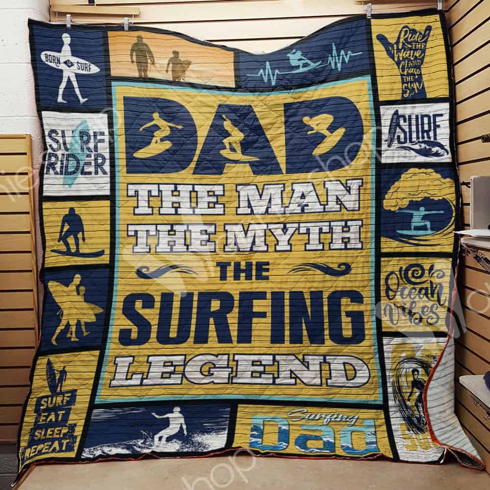 Surfing Dad Quilt Blanket DHC03021232TD