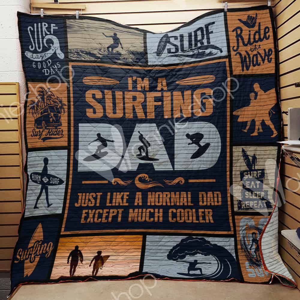 Surfing Dad Quilt Blanket DHC03021326TD