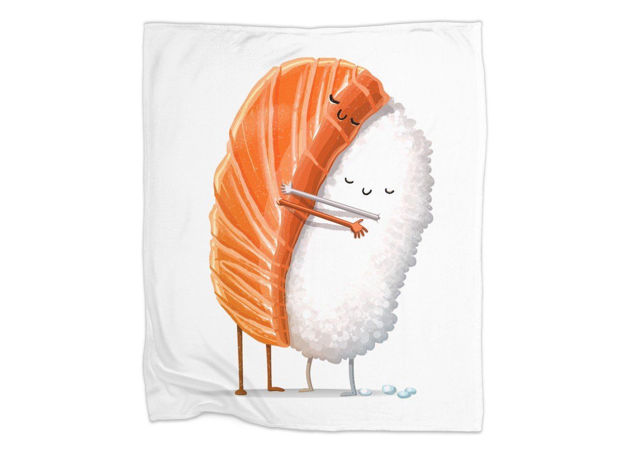 Sushi Hug Sherpa Fleece Blanket