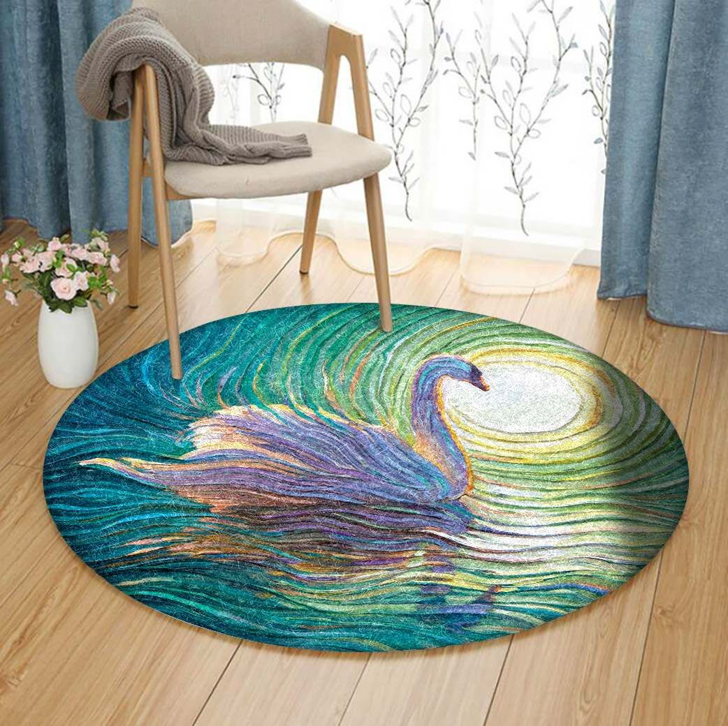 Swans Round Carpet