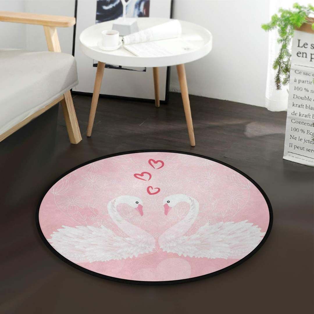 Swans Round Carpet
