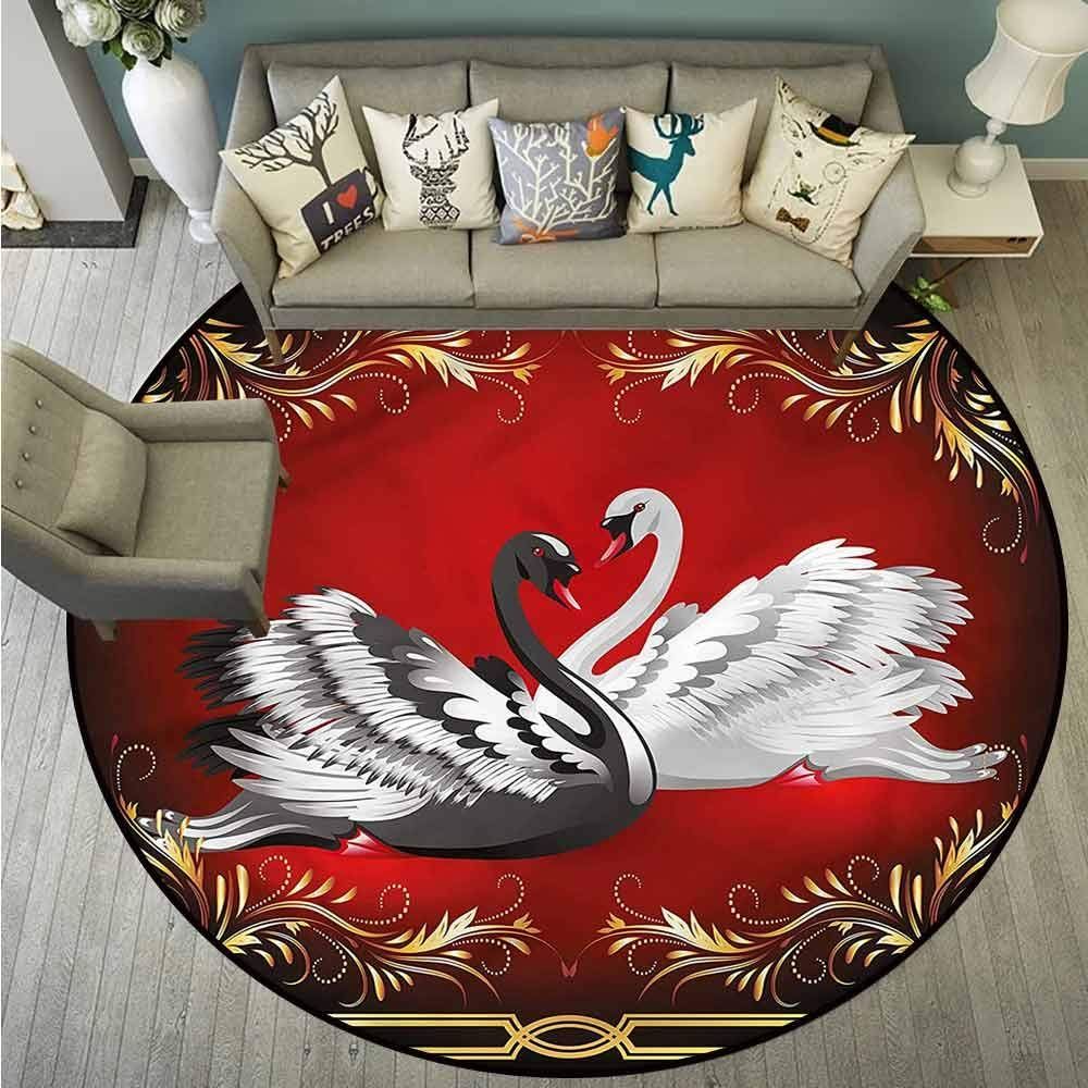 Swans Round Carpet