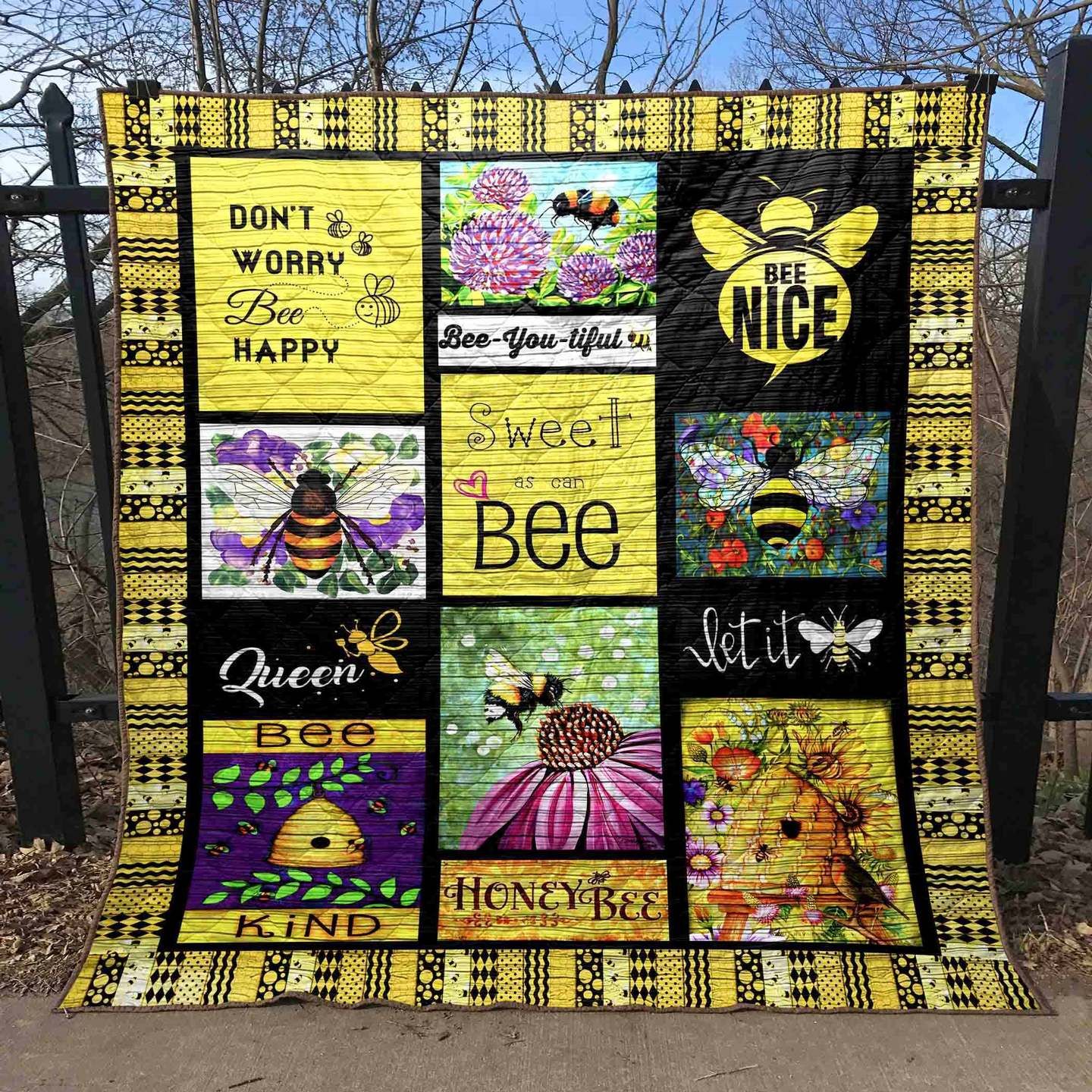 Sweet As Can Bee PK040659 Quilt Blanket