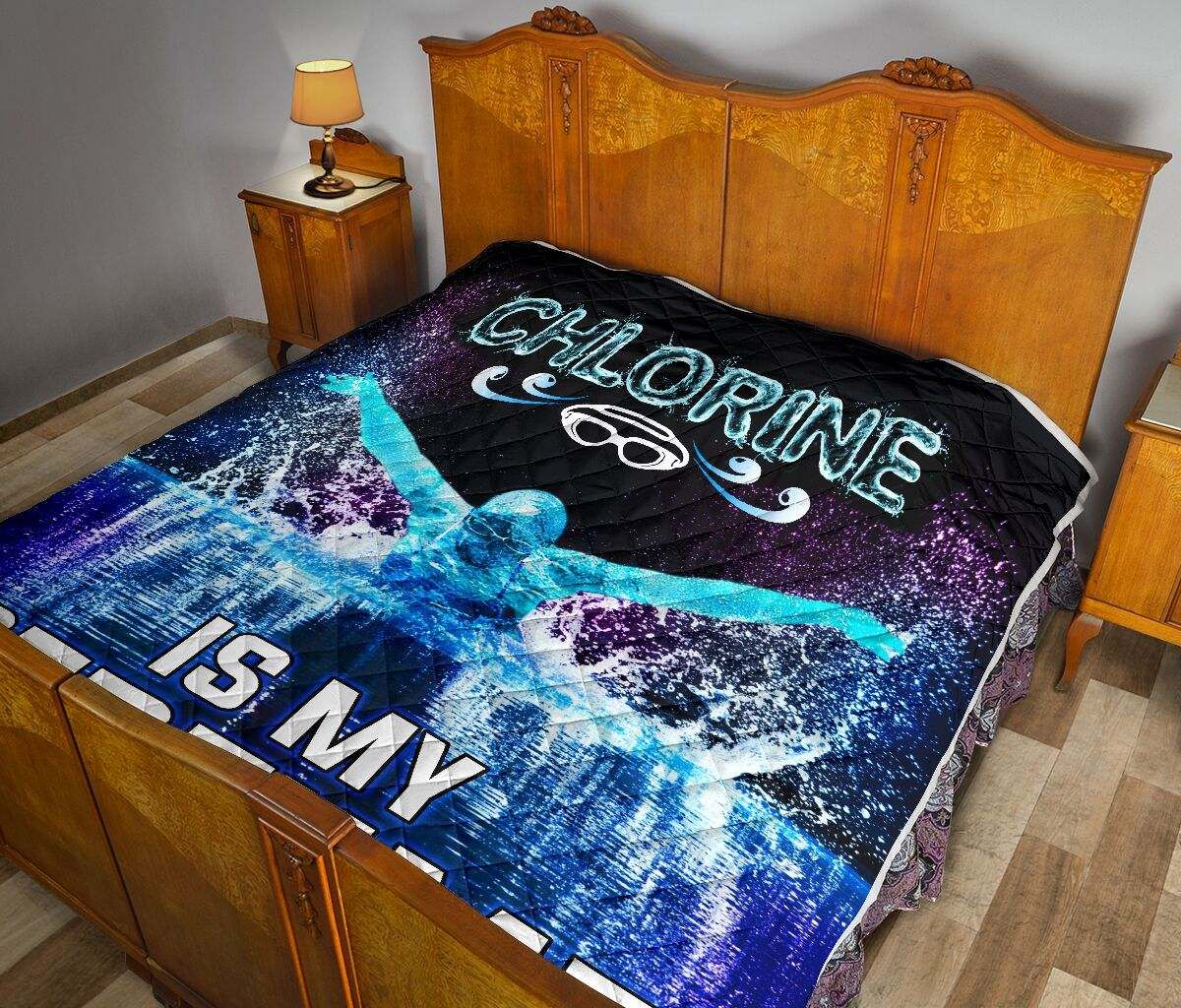 Swimming – Chlorine Is My Perfume Quilt DHC281111353DD
