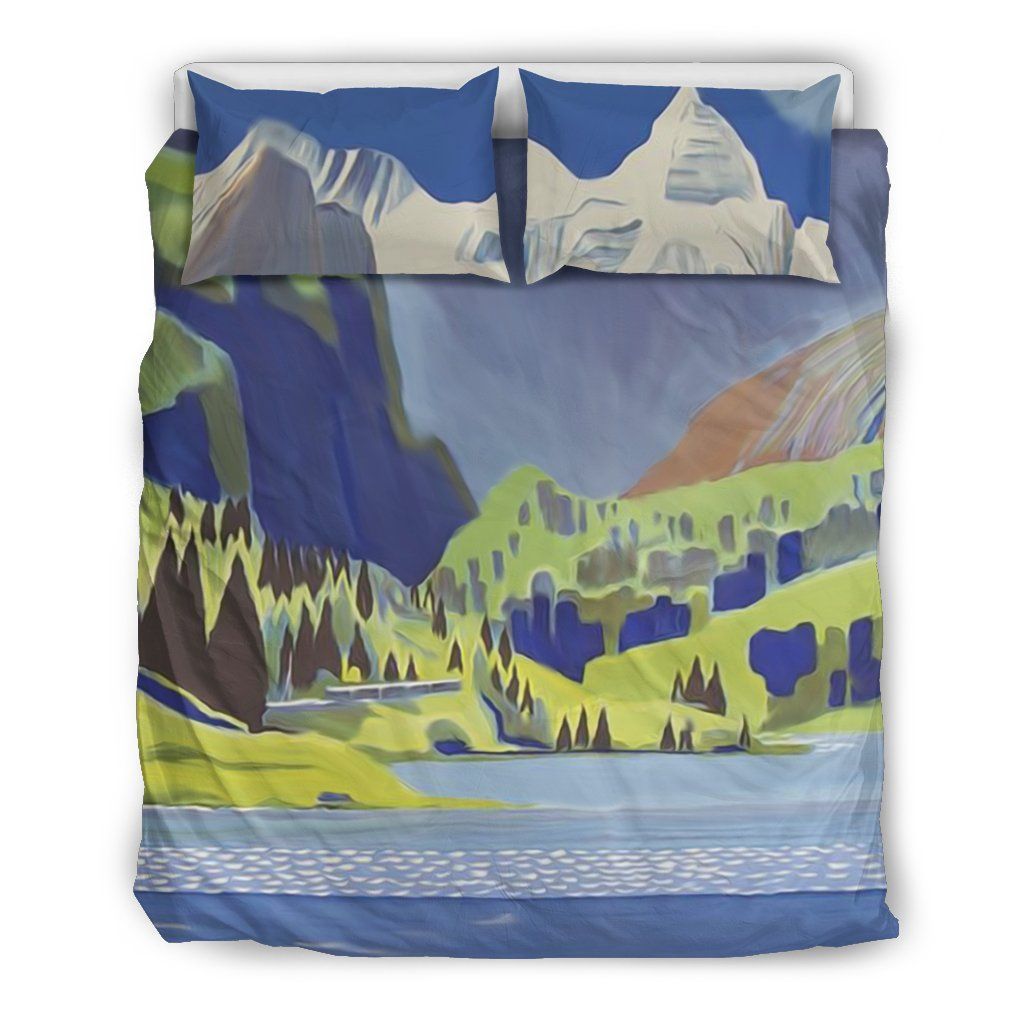 Switzerland Mountain Travel Bedding Set