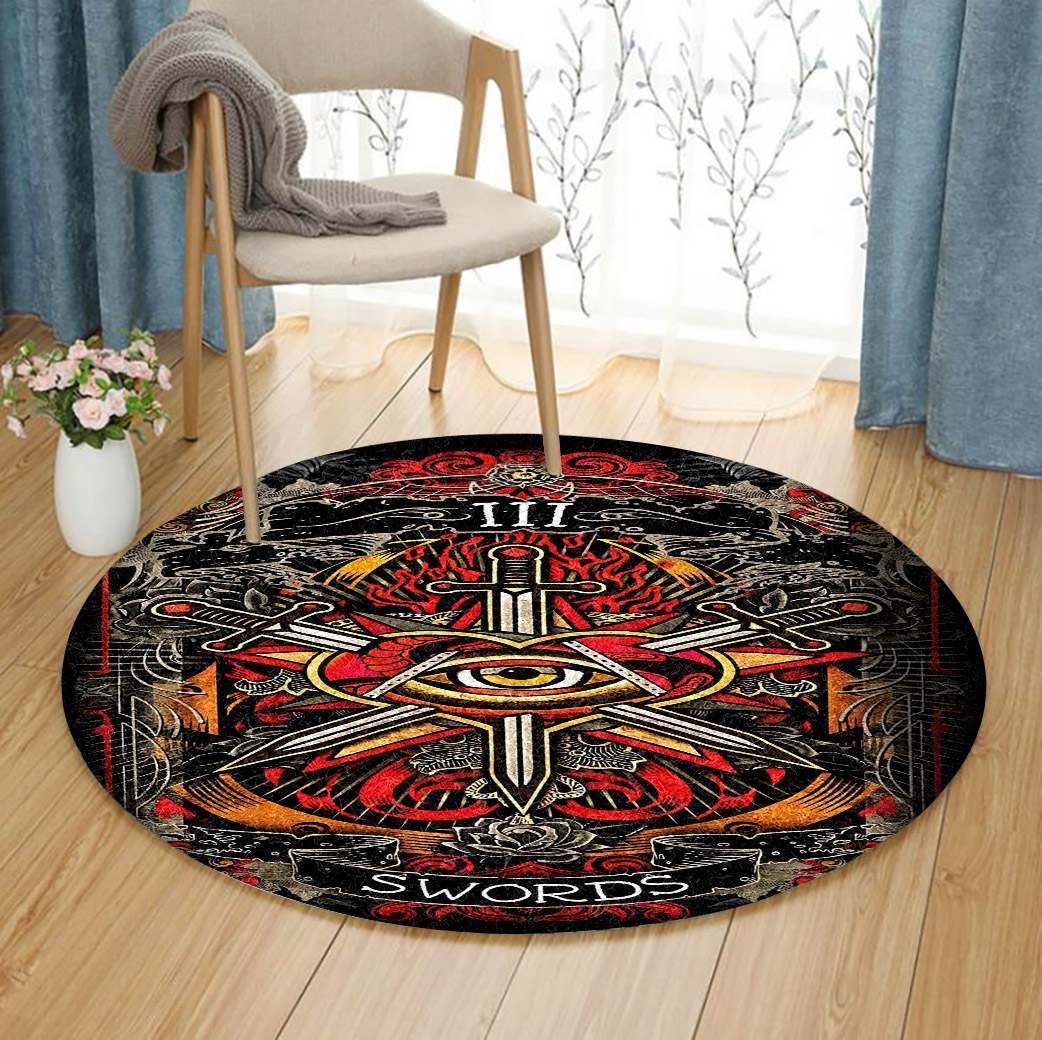 Swords Round Carpet
