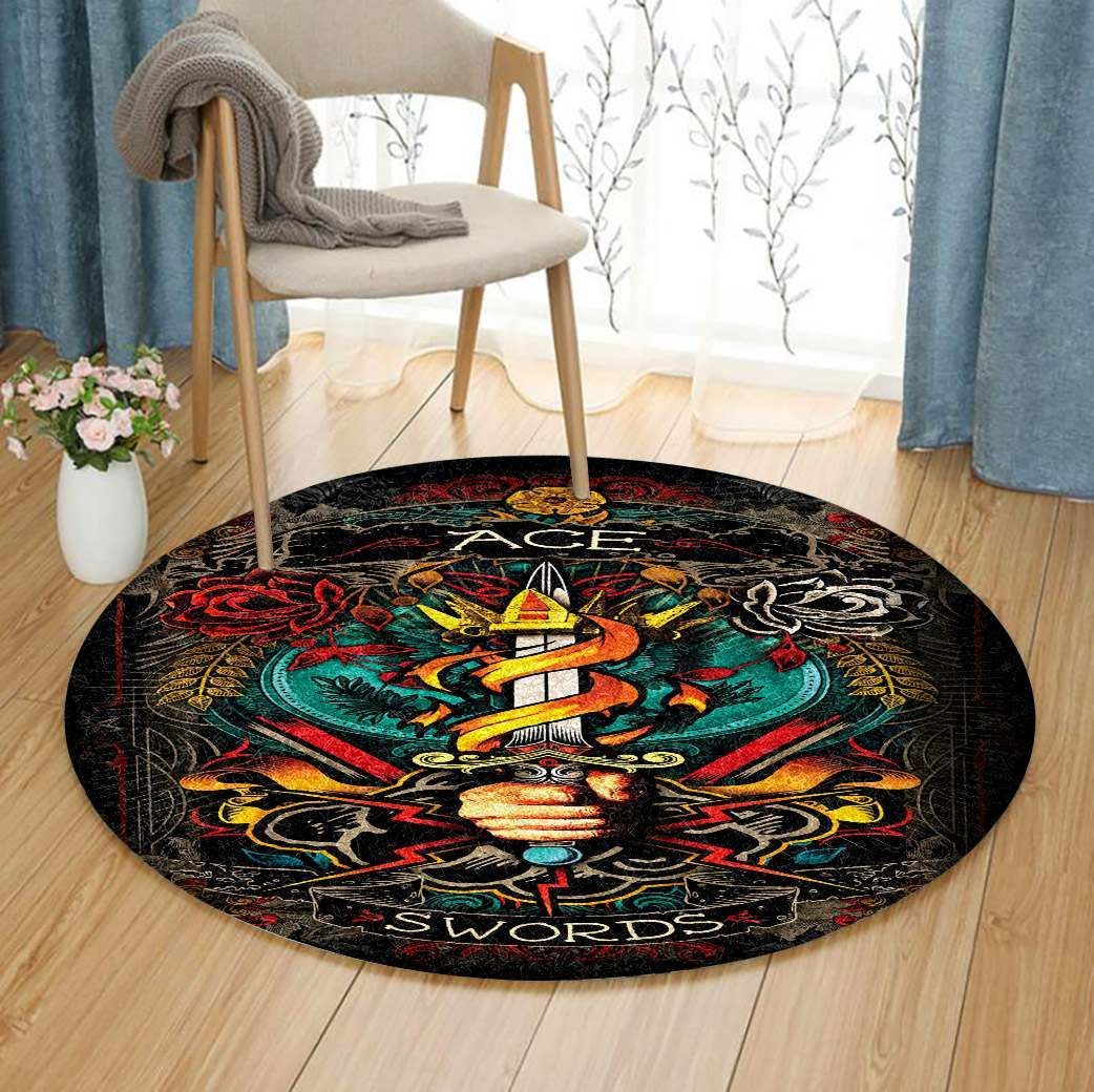 Swords Round Carpet