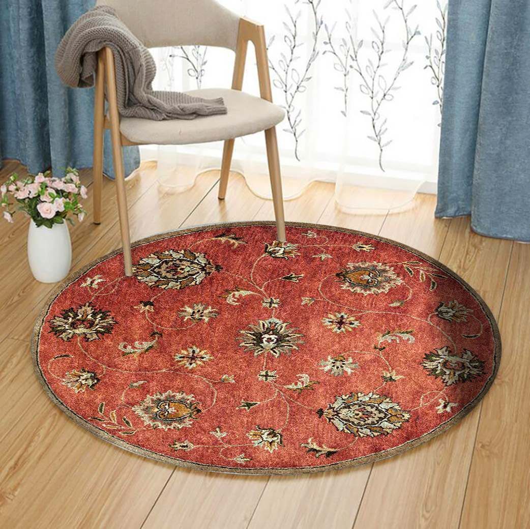 Syriana All Over Mahal Round Carpet