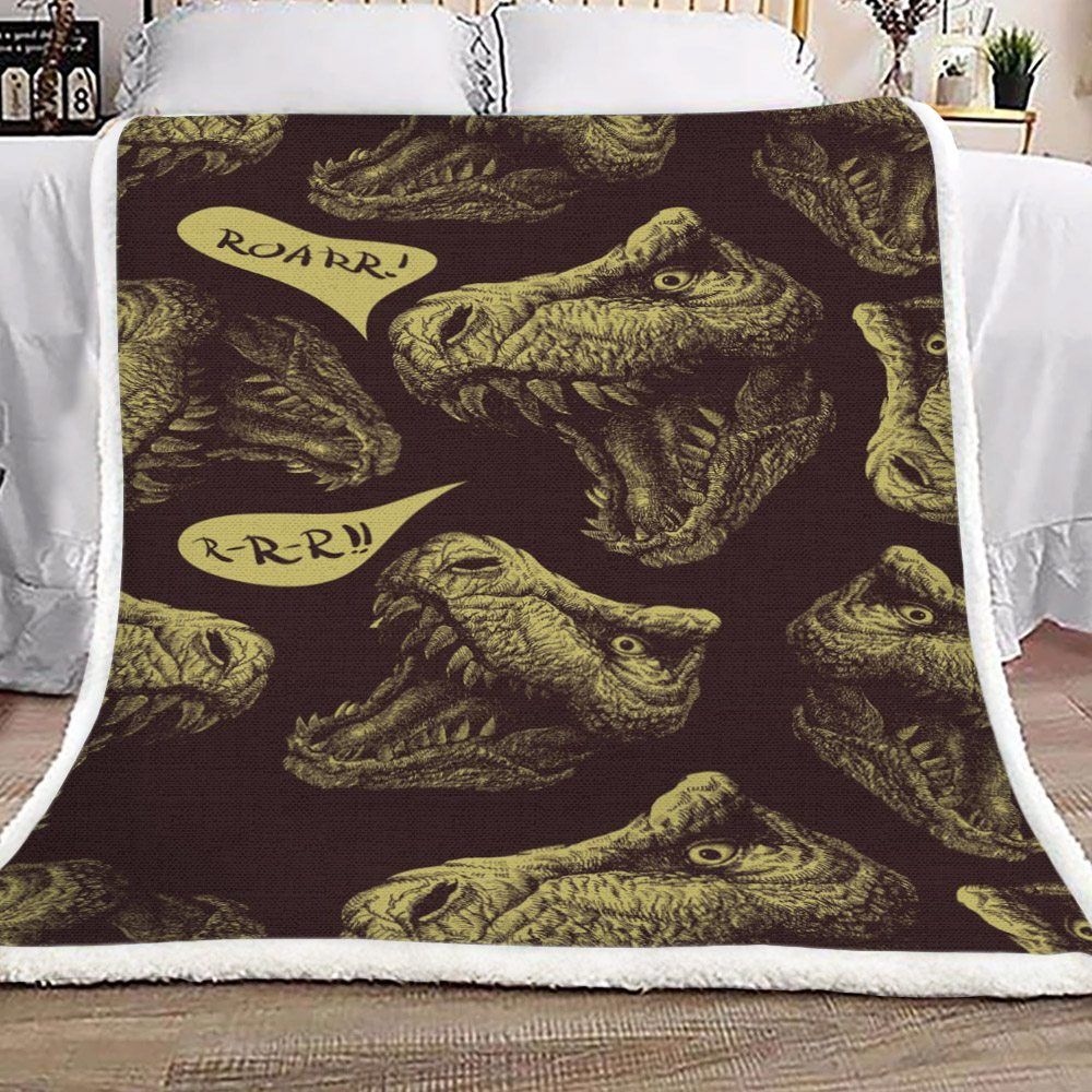 T Rex Dinosaurs Sherpa Fleece