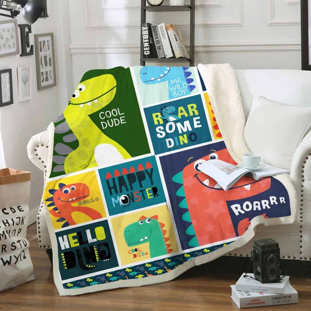 T-rex Fleece Blanket