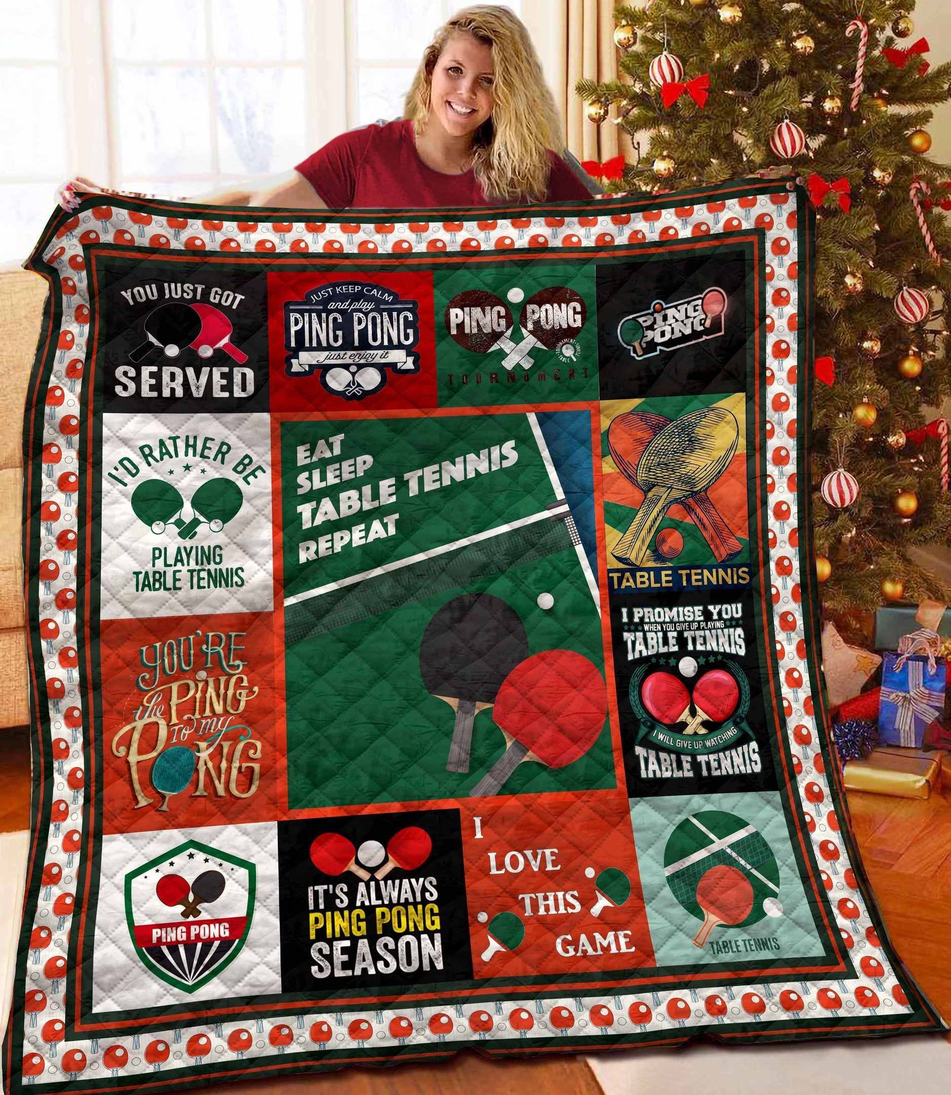 Table Tennis Quilt Blanket BBB061145HT