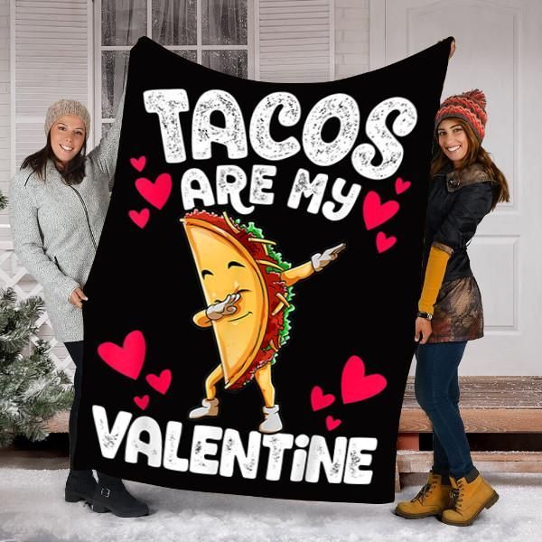 Tacos Are My Valentine Sherpa Fleece Blanket