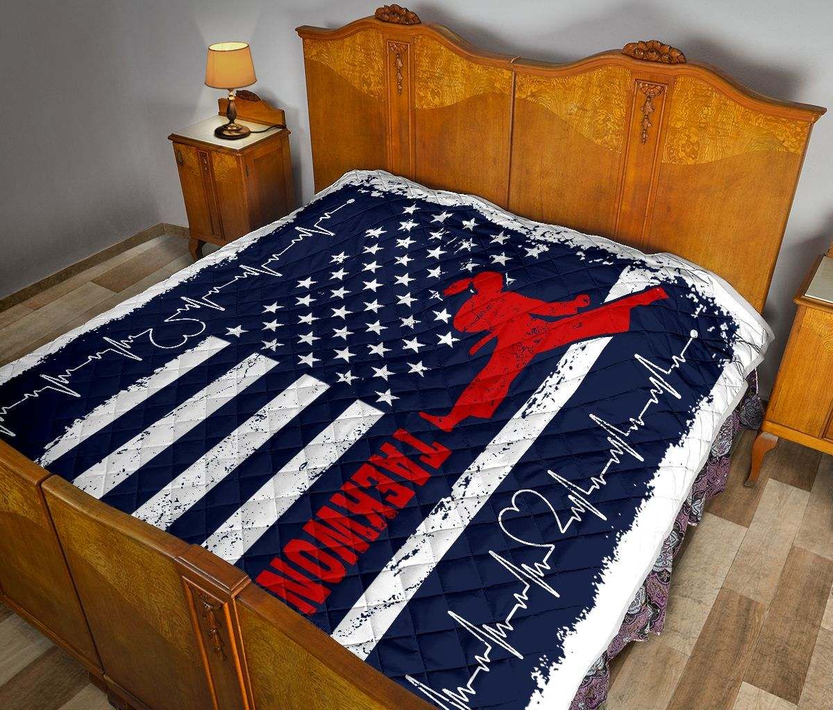 TAEKWONDO AMERICA FLAG Quilt DHC281110926DD