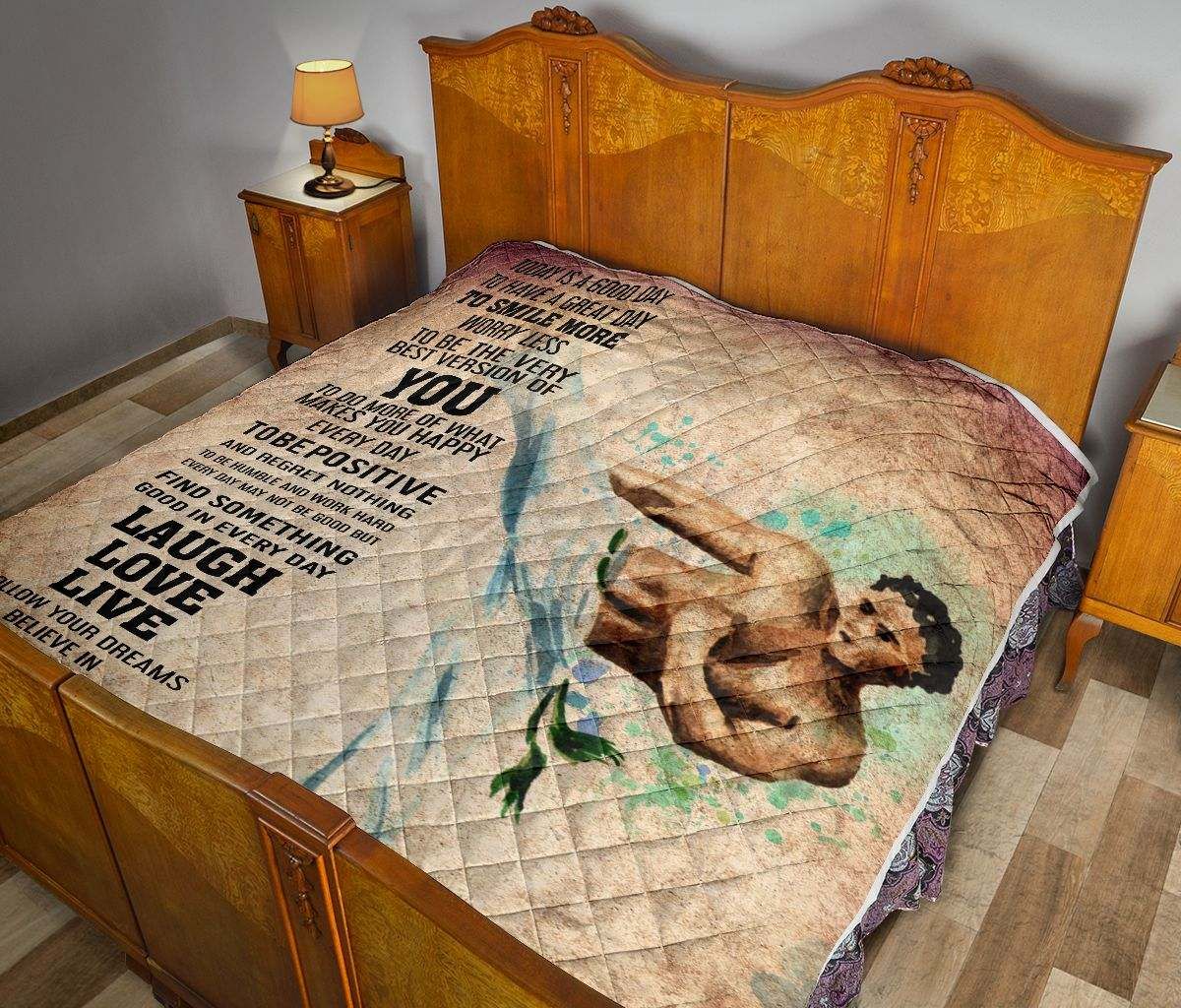 TAEKWONDO BOY TODAY IS A GOOD DAY QUILT DHC281110955DD