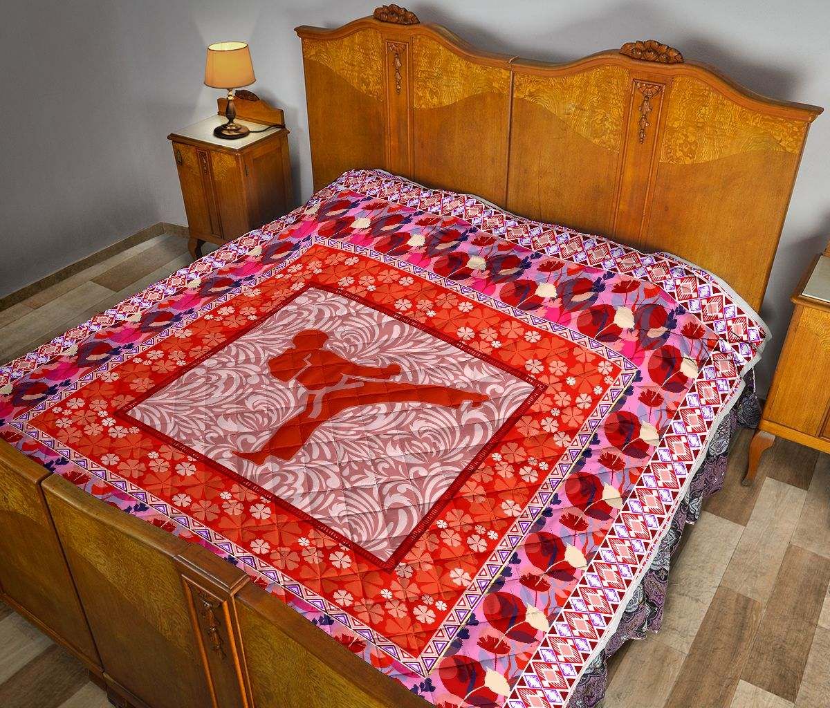 Taekwondo Red flower Quilt DHC281110937DD