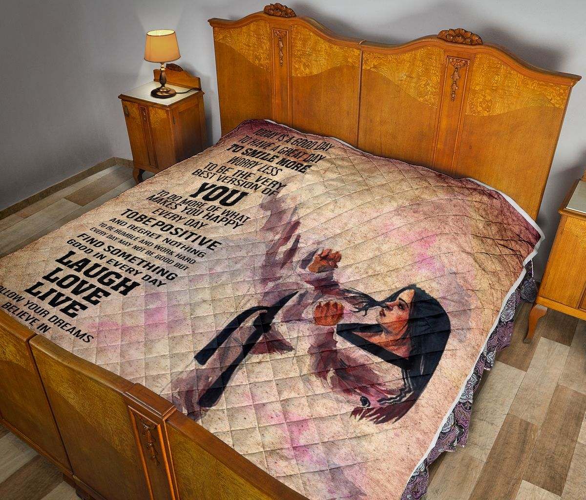 TAEKWONDO TODAY IS A GOOD DAY QUILT DHC281110921DD