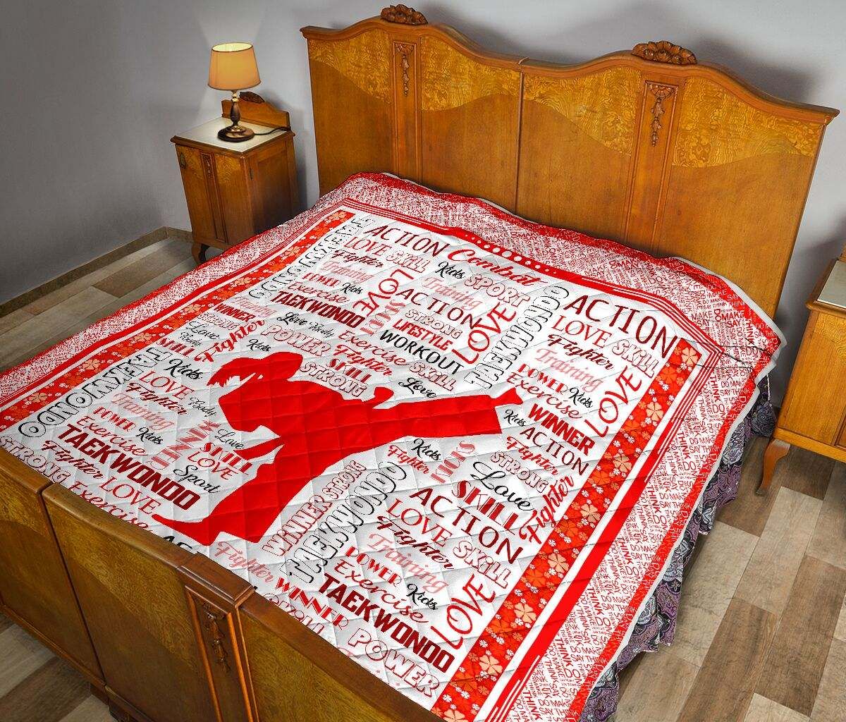 TAEKWONDO TYPO RED QUILT KD DHC281111021DD