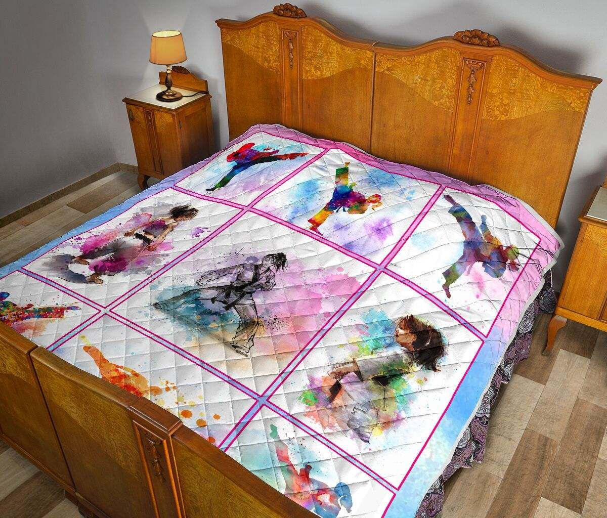 TAEKWONDO WATERCOLOR QUILT DHC281111023DD