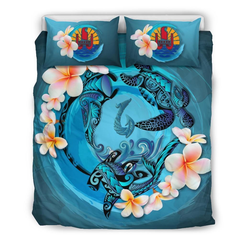 Tahiti Blue Animal Tattoo Marine World Bedding Set