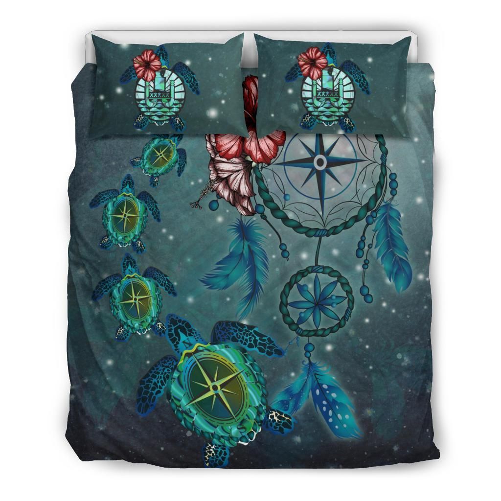Tahiti Dreamcatcher Turtle Compass Bedding Set