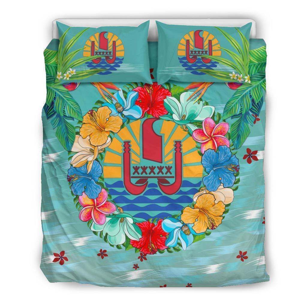 Tahiti Patriots Hibiscus Bedding Set