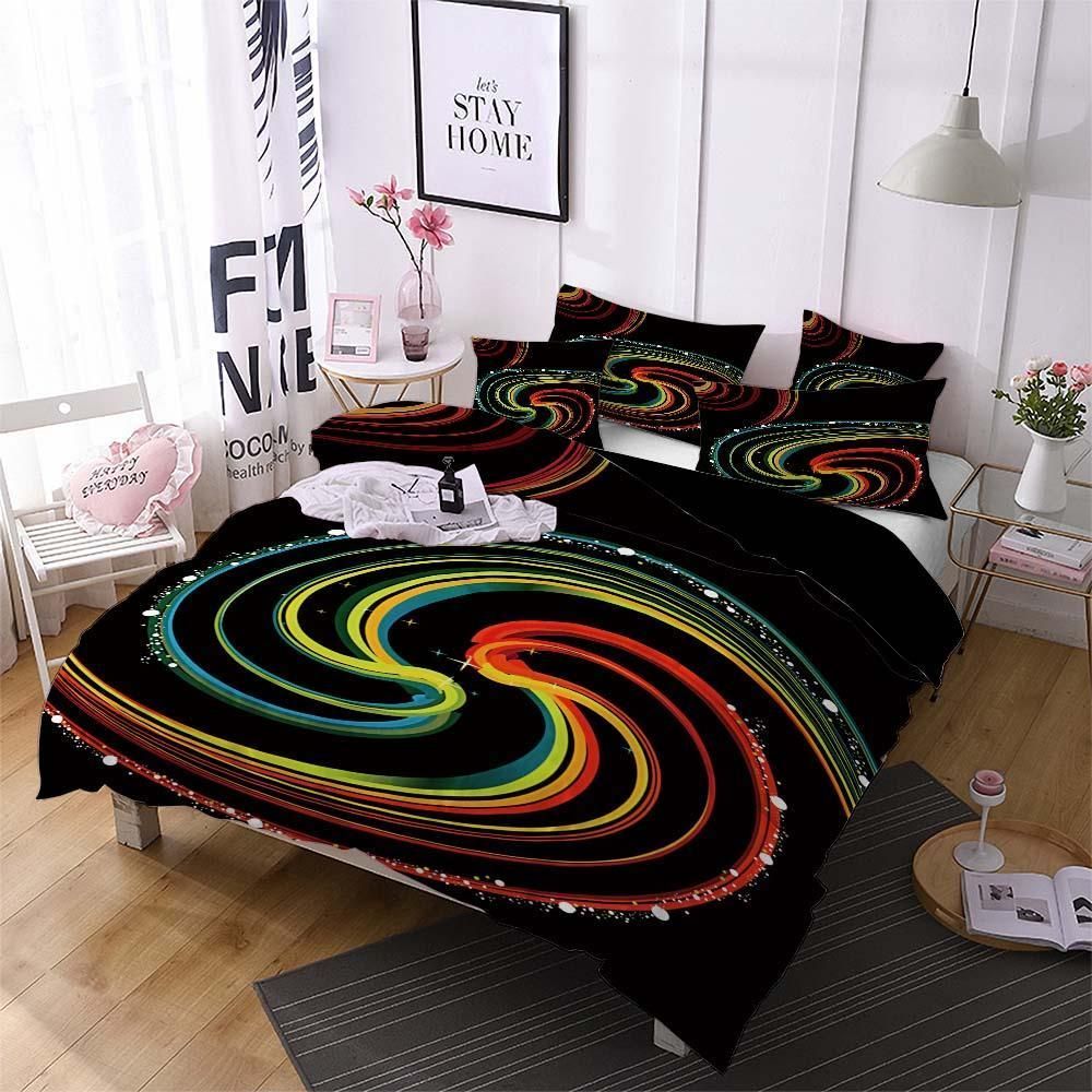 Tai Chi Pattern Galaxy Printed Bedding Set