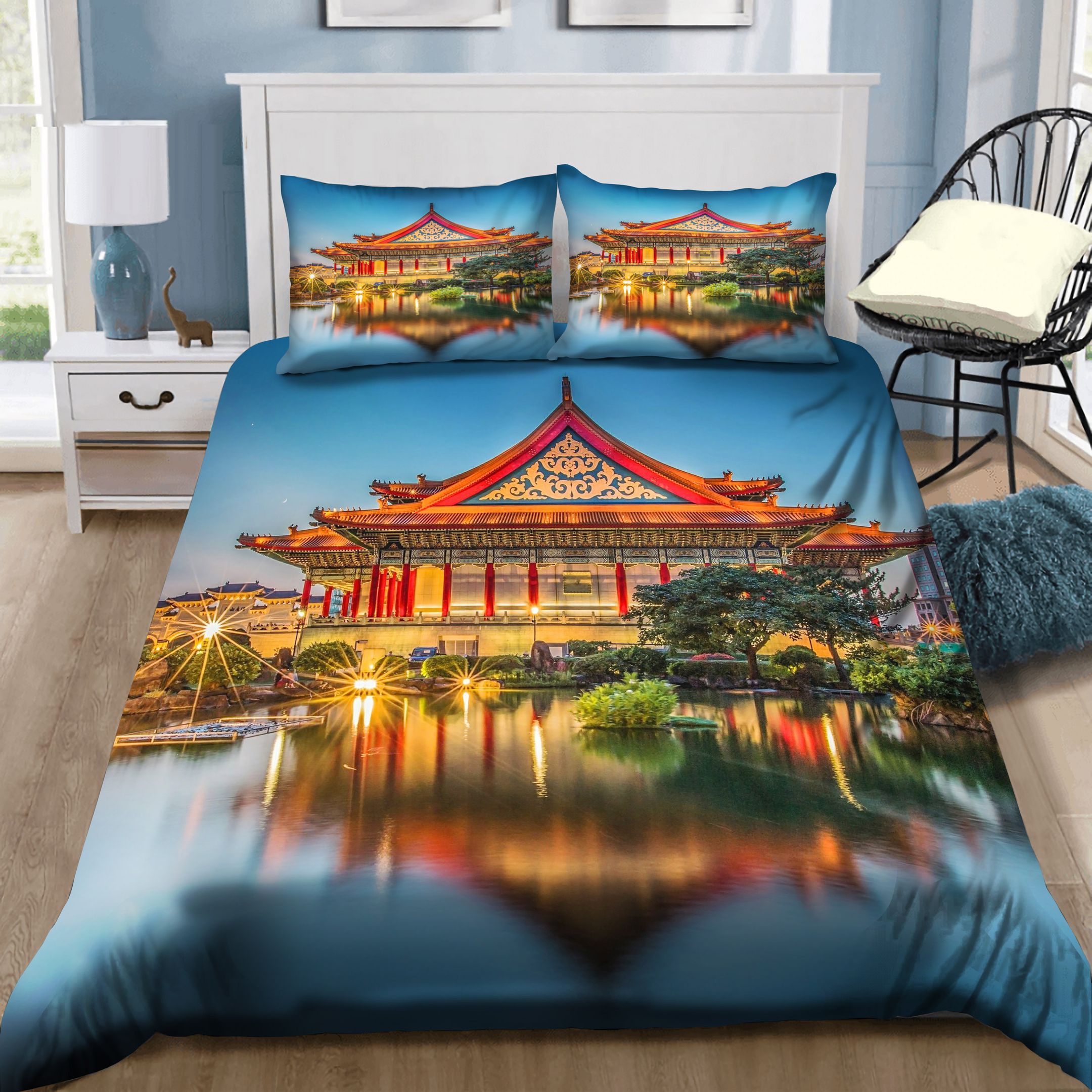 Taipei Longshan Temple Bedding Set