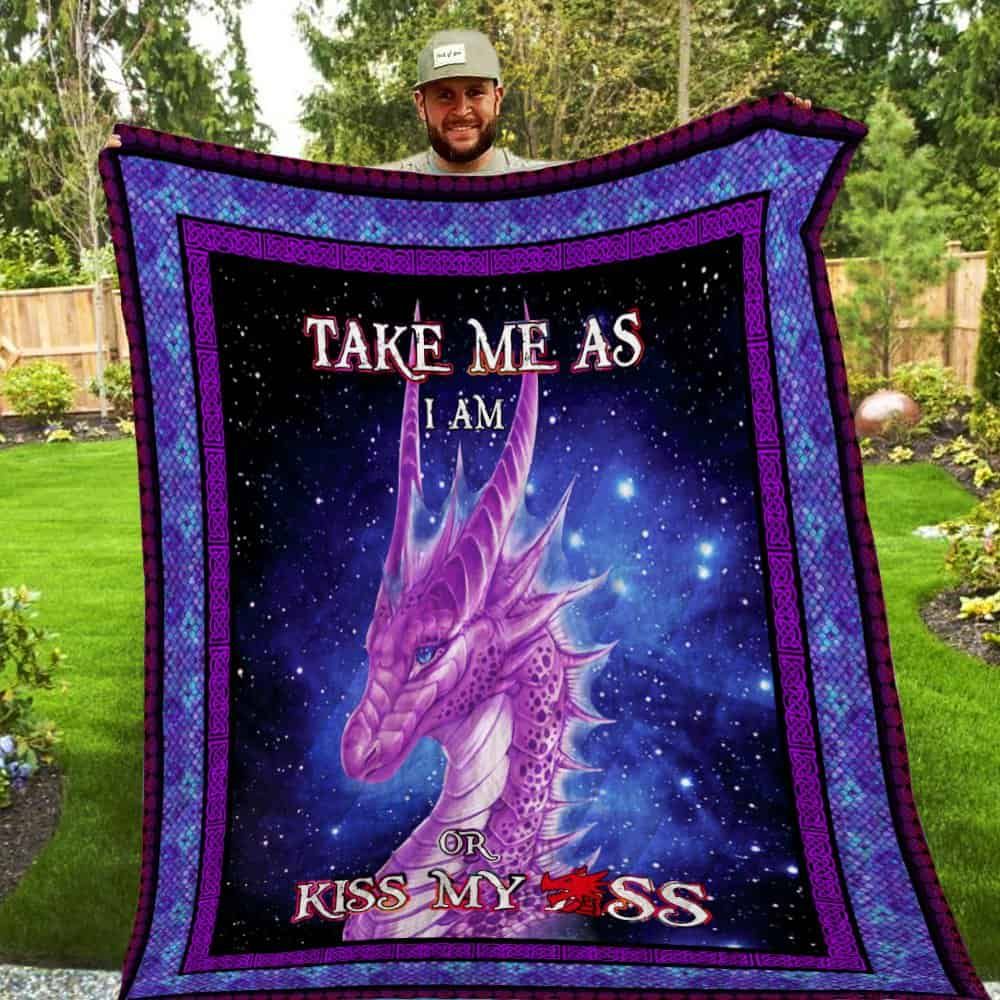 Take Me As I Am Dragon Washable Quilt Blanket P54 Dhc1312214Dd