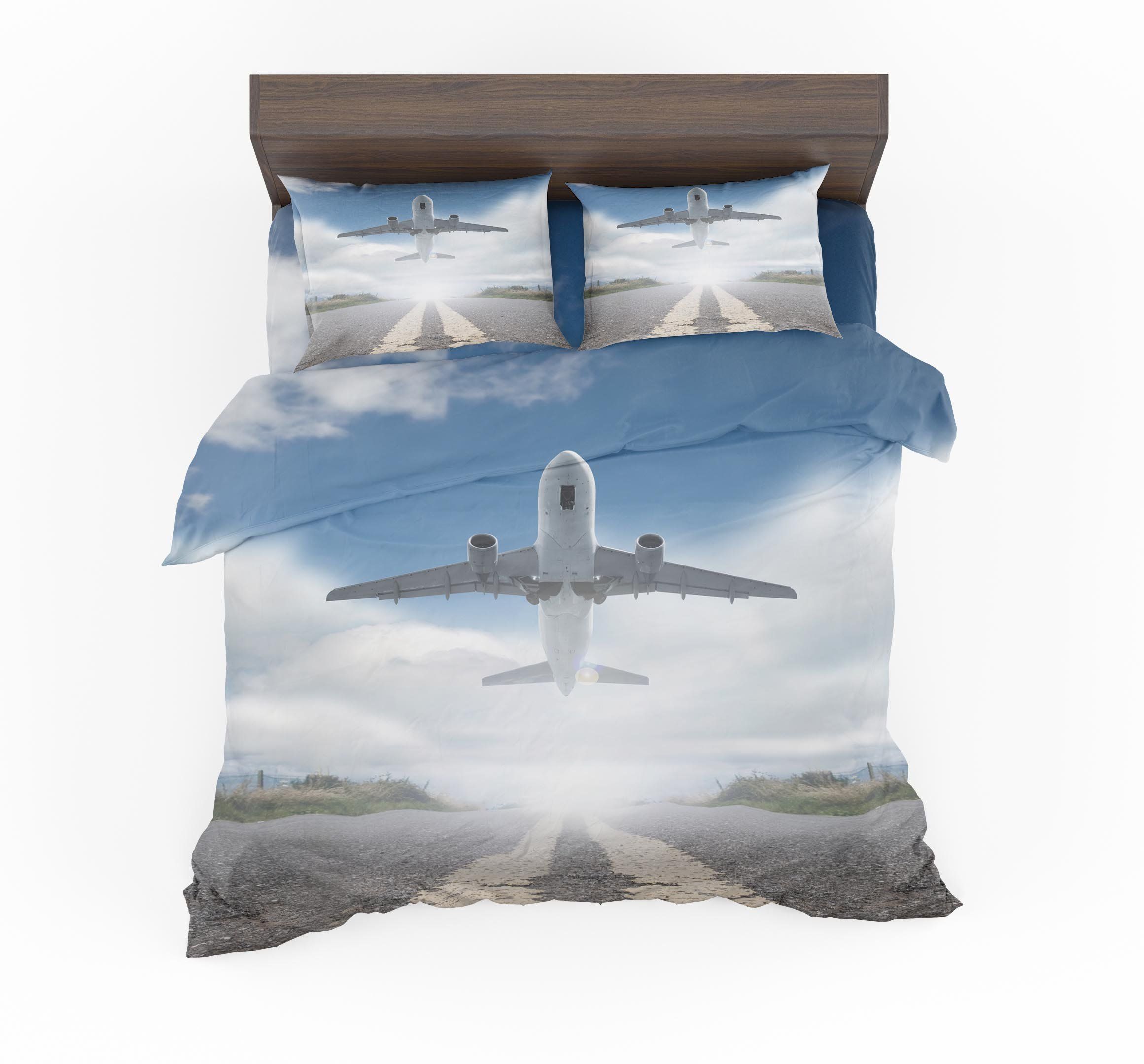 Taking Off Aircraft Bedding Set