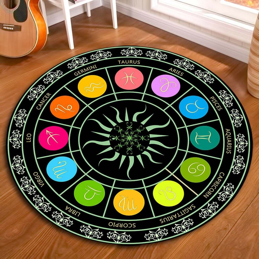 Tarot Constellation Round Carpet