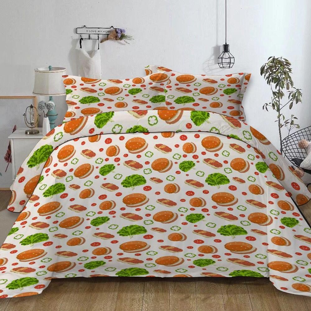Tasty Hamburger Art Bedding Set