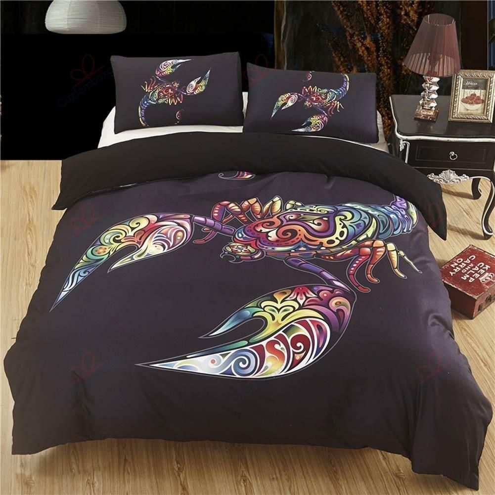 Tattoo Boho Scorpion Bedding Set