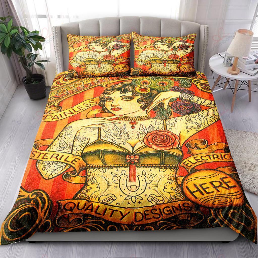 Tattoo Patterns Vintage Bedding Set