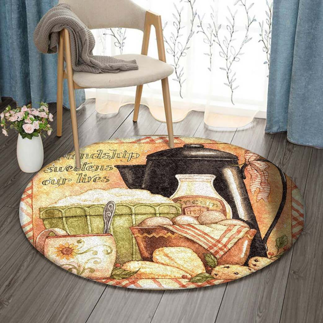 Tea Break Round Carpet