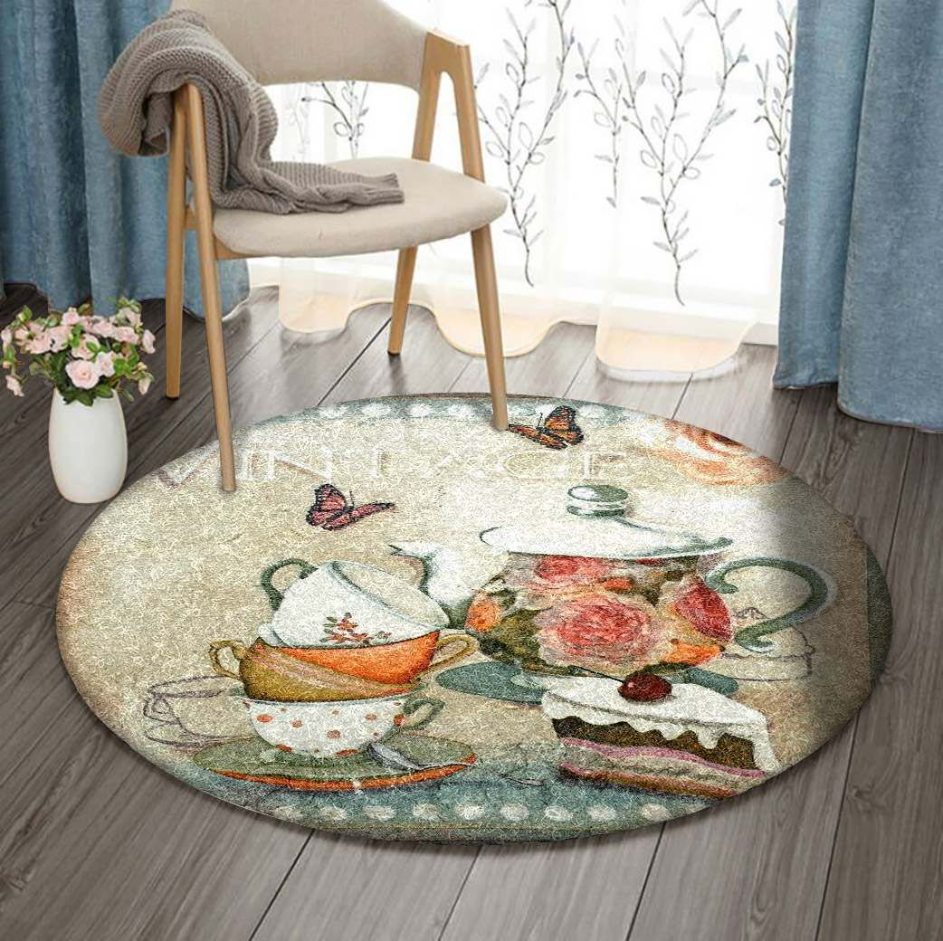 Tea Break Round Carpet