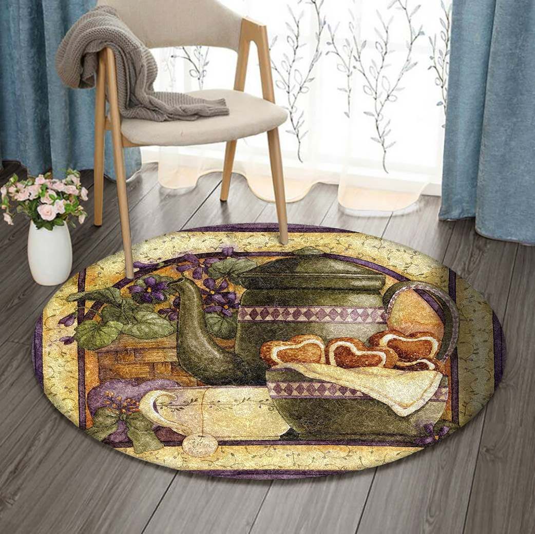 Tea Break Round Carpet