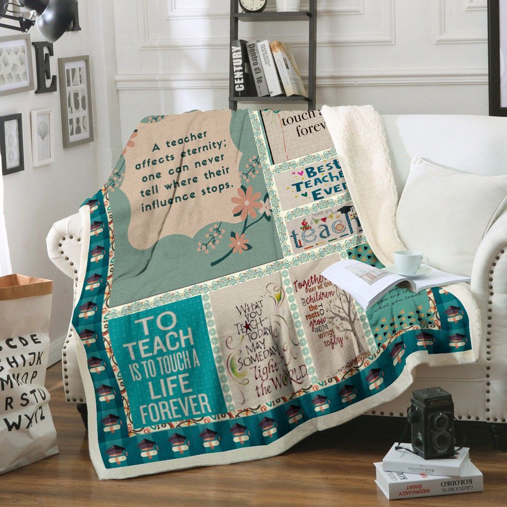 Teacher Sherpa Fleece Blanket
