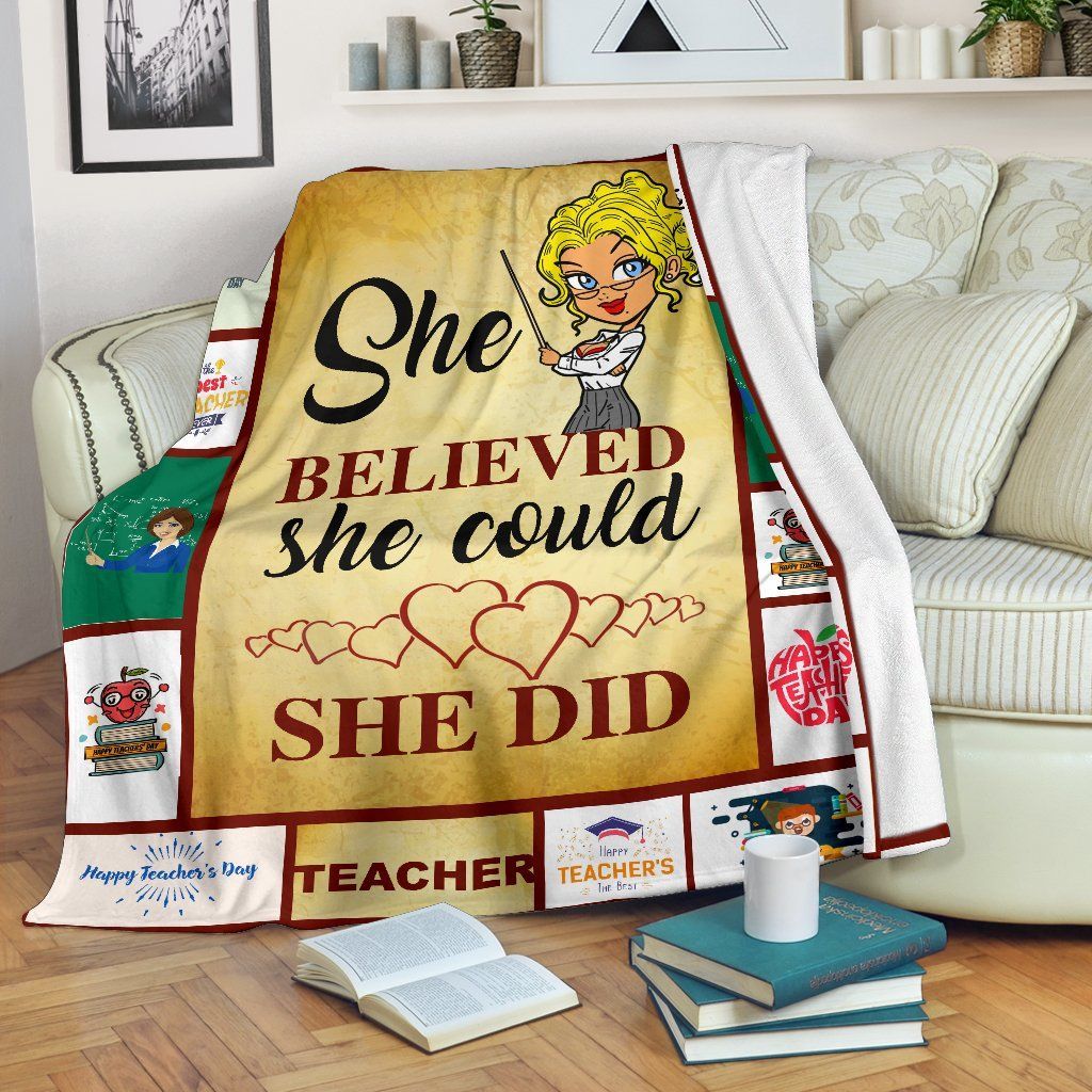 Teacher Sherpa Fleece Blanket