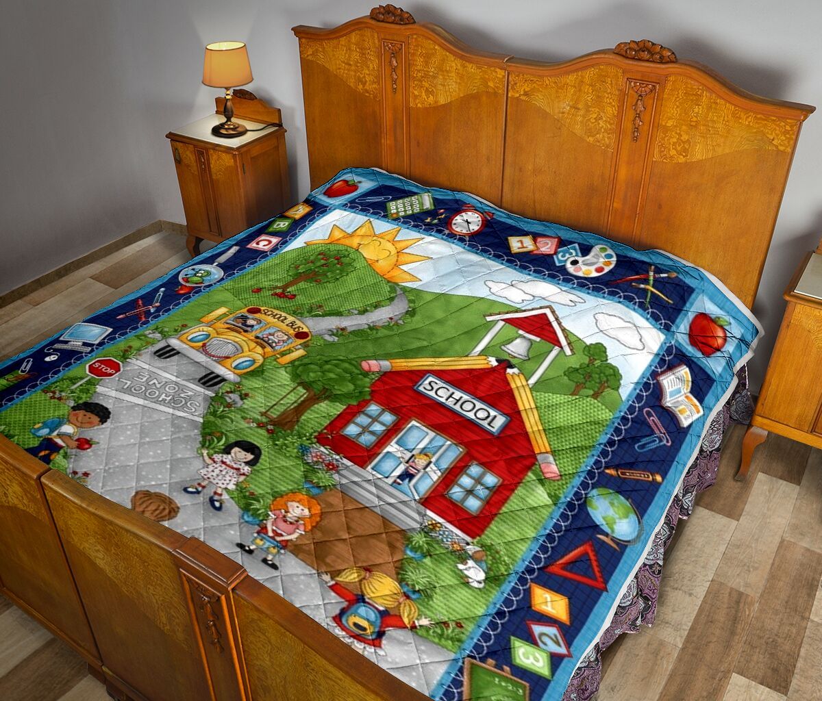 Teacher Clipart Quilt Blanket DHC3112151TD