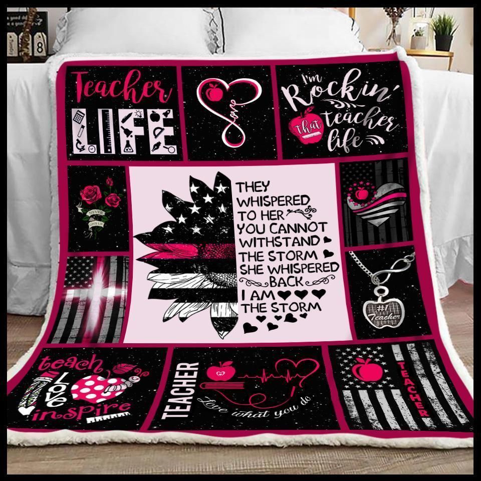 Teacher Sherpa Fleece Blanket