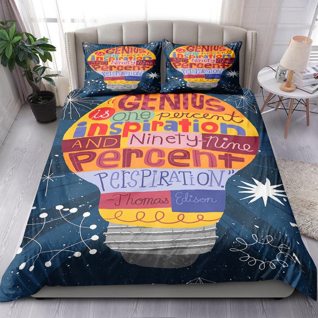 Teacher Genius Bedding Set