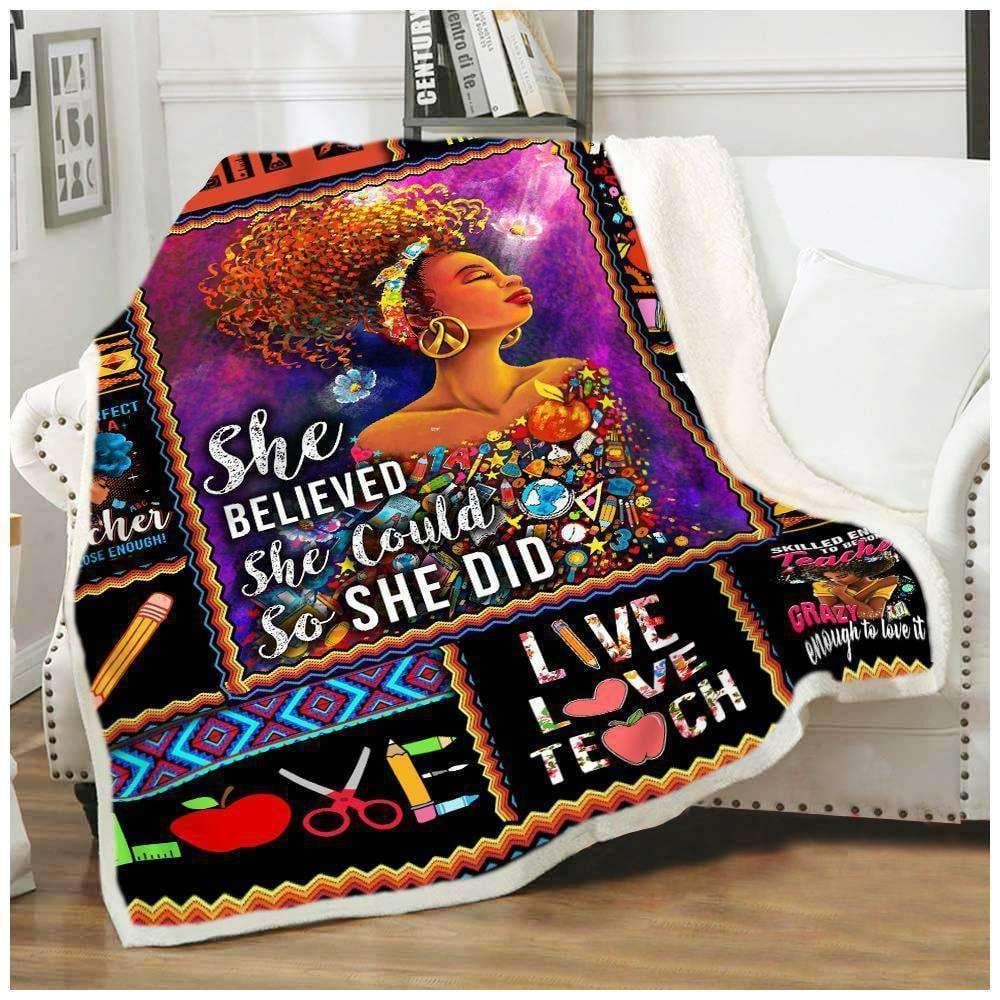 Teacher – Gift For Teacher Birthday Fleece Blanket