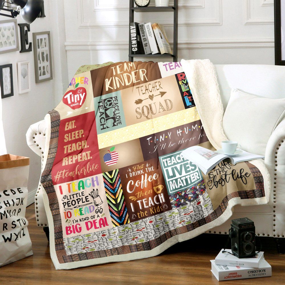 Teacher Sherpa Fleece Blanket