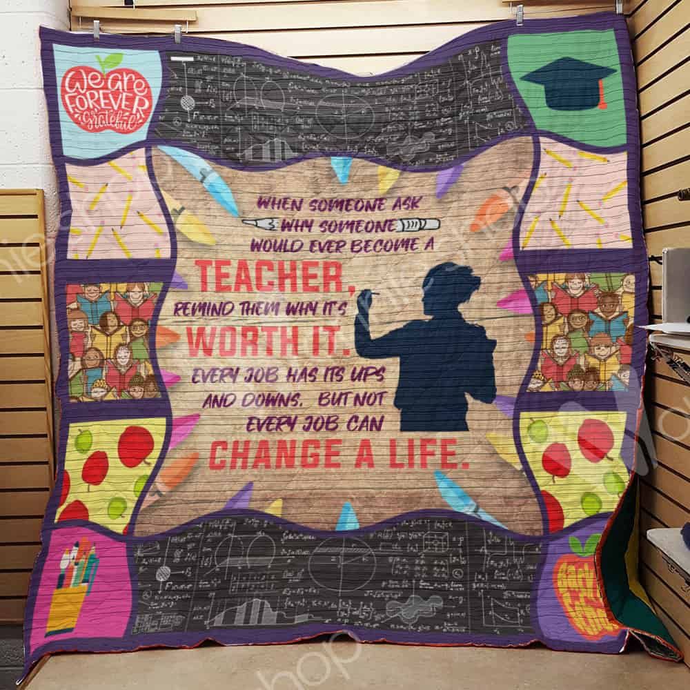 Teacher Kindergarten Quilt Blanket DHC1102527TD