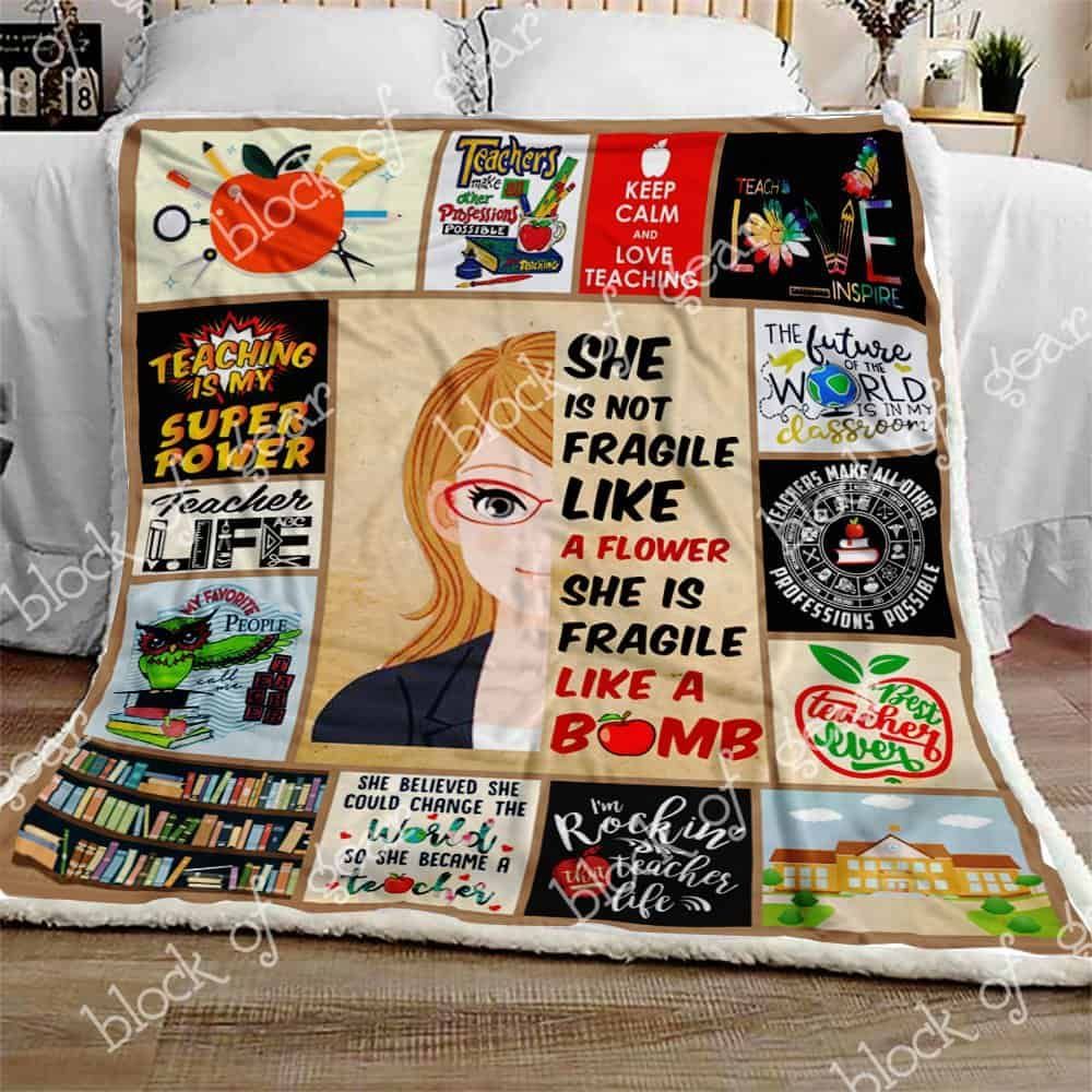 Teacher Life Fleece Blanket
